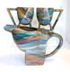 Modernist Designer Signed Charles Nalle Studio Art Pottery Coffee Set Vintage