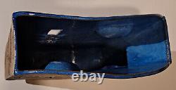 Monumental Studio Art Pottery Vase Signed Vintage Brutalist MCM Architectural