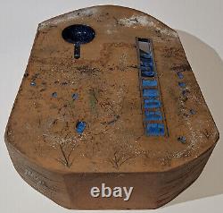Monumental Studio Art Pottery Vase Signed Vintage Brutalist MCM Architectural