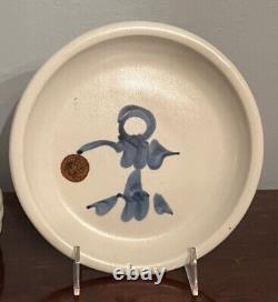 Mountaindale Studio Pottery Vintage Stoneware 8 Salad Plates Set/4 Great