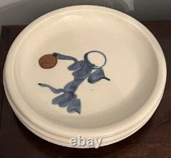 Mountaindale Studio Pottery Vintage Stoneware 8 Salad Plates Set/4 Great