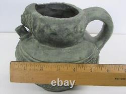 Muted Green Lion Head MARCO QUART GERONA Spanish Studio Pottery Jug Pitcher #OG