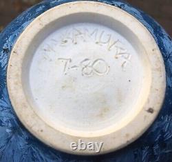 Nakamuta Blue Crystalline Studio Pottery Vase 1980