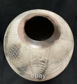 Nancee Meeker 1990 Geometric Series Pit Fired Studio Art Pottery Vase Except