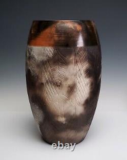 Nancee Meeker Modernist Vintage American Studio Pottery Ceramic Vase 11.5