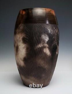 Nancee Meeker Modernist Vintage American Studio Pottery Ceramic Vase 11.5