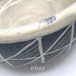 Niels Fredericksen Pottery Geometric Bowl 8 California Studio Art Pottery