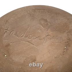 Niels Fredericksen Pottery Geometric Bowl 8 California Studio Art Pottery