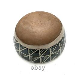 Niels Fredericksen Pottery Geometric Bowl 8 California Studio Art Pottery
