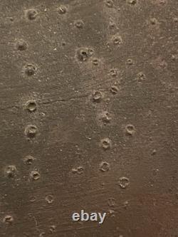 Norman Bacon Signed Raku Vase Textured Iridescent Studio Pottery Art Vintage