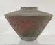 Norman Bacon Studio Pottery Raku Vase Vintage Squat Flying Saucer Pot 3