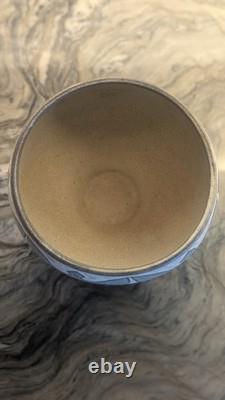 North Eagle Studio Pottery Stoneware Bowl Hand Carved Dove Motif Signed