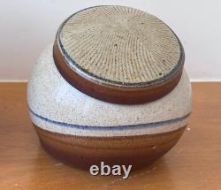 Obranovich Texas Studio Art Pottery Stoneware Vessel Canister Set Vtg Mcm