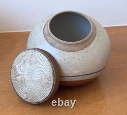 Obranovich Texas Studio Art Pottery Stoneware Vessel Canister Set Vtg Mcm