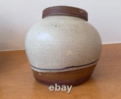 Obranovich Texas Studio Art Pottery Stoneware Vessel Canister Set Vtg Mcm
