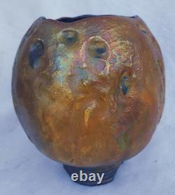 Old Vintage Handmade Artist Signed Original Klinger Art Pottery Vase