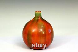 Old Vintage Pottery Vase Arts & Crafts Flambe Hand Turned Mystery Studio