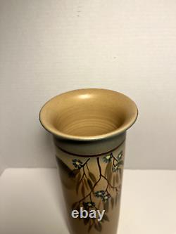 Original William Crutchfield Studio Art Pottery Vintage Vase Signed 11.5