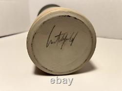 Original William Crutchfield Studio Art Pottery Vintage Vase Signed 11.5