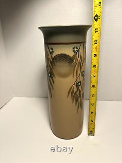 Original William Crutchfield Studio Art Pottery Vintage Vase Signed 11.5