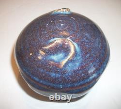 Otto Heino Studio Pottery California Rattle Ball Paperweight Signed Vintage Gift