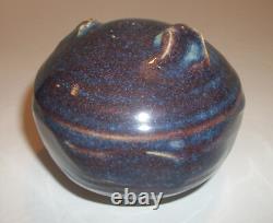 Otto Heino Studio Pottery California Rattle Ball Paperweight Signed Vintage Gift