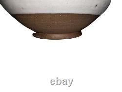 Owen 1978 JUGTOWN WARE Thumb Prints White Bowl Studio Pottery Signed