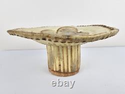 POTTERY Unique VTG Studio Pottery Abstract Clay Mushroom Sculpture 7.5x3.75