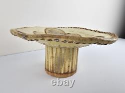 POTTERY Unique VTG Studio Pottery Abstract Clay Mushroom Sculpture 7.5x3.75