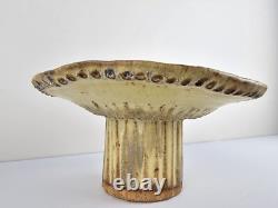 POTTERY Unique VTG Studio Pottery Abstract Clay Mushroom Sculpture 7.5x3.75