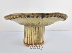 POTTERY Unique VTG Studio Pottery Abstract Clay Mushroom Sculpture 7.5x3.75