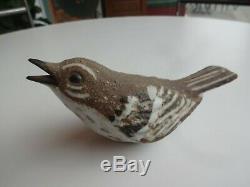 Pair Vintage Andersen Design Studio Art Pottery Birds Fledgling Robin Wren Maine