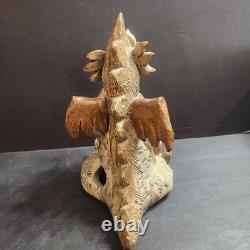 Pat Chrest Illinois Pottery 8 Smoke Breathing Dragon Incense Burner 1989 RARE