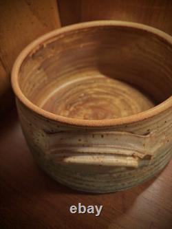 Patrick Horsley Studio Potter Lidded Clay Vessel Vintage Authentic Pot