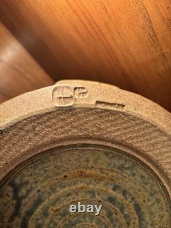 Patrick Horsley Studio Potter Lidded Clay Vessel Vintage Authentic Pot