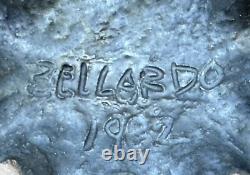 Paul Bellardo 11.5 Brutalist Vase Mid Century Modernist Studio Pottery NYC