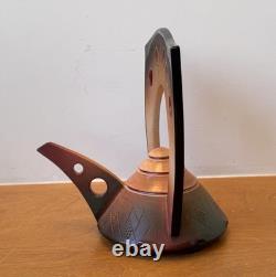 Paul Uhl Texas Studio Design Pottery Raku Contemporary Art Sculpture Tea Pot Vtg