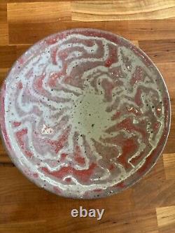 Peter Beard Bowl Stamped -dated 1986 Platter Plate- Studio Pottery Vintage