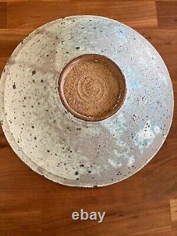 Peter Beard Bowl Stamped -dated 1986 Platter Plate- Studio Pottery Vintage