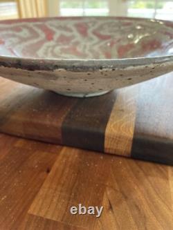 Peter Beard Bowl Stamped -dated 1986 Platter Plate- Studio Pottery Vintage