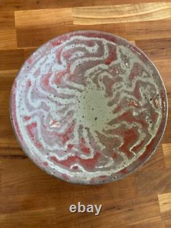 Peter Beard Bowl Stamped -dated 1986 Platter Plate- Studio Pottery Vintage