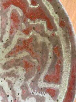 Peter Beard Bowl Stamped -dated 1986 Platter Plate- Studio Pottery Vintage