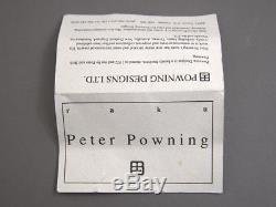 Peter Powning Canadian Studio Pottery Raku Vessel Signed New Brunswick Vintage