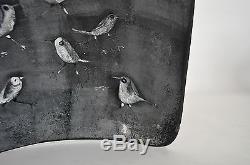 Pillin Polia Vtg Mid Century Modern Bird Ceramic Studio Art Pottery Bowl Plate