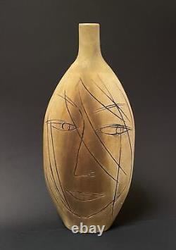 Pirjo Nylander MID Century Vintage Scandinavian Studio Art Pottery Vase Signed