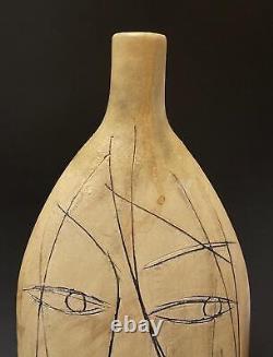 Pirjo Nylander MID Century Vintage Scandinavian Studio Art Pottery Vase Signed