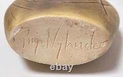 Pirjo Nylander MID Century Vintage Scandinavian Studio Art Pottery Vase Signed