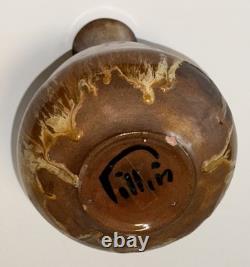 Polia Pillin Mid-Century Modern Drip Glaze Studio Large 10 Pottery Vase