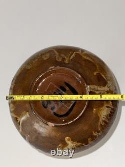 Polia Pillin Mid-Century Modern Drip Glaze Studio Large 10 Pottery Vase