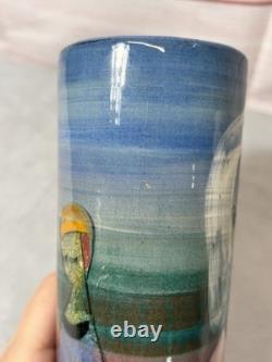 Polia Pillin Mid Century Modern Studio Art Pottery ceramic vase